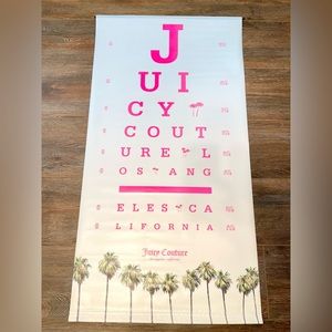 RARE Juicy Couture Eye Chart California Store Sign Signage